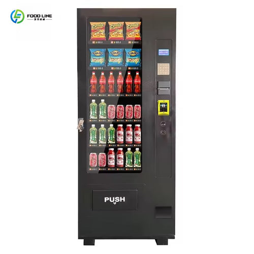Customized 36 Selections Drinks Snacks Beverage Business Vending Machine For Sale