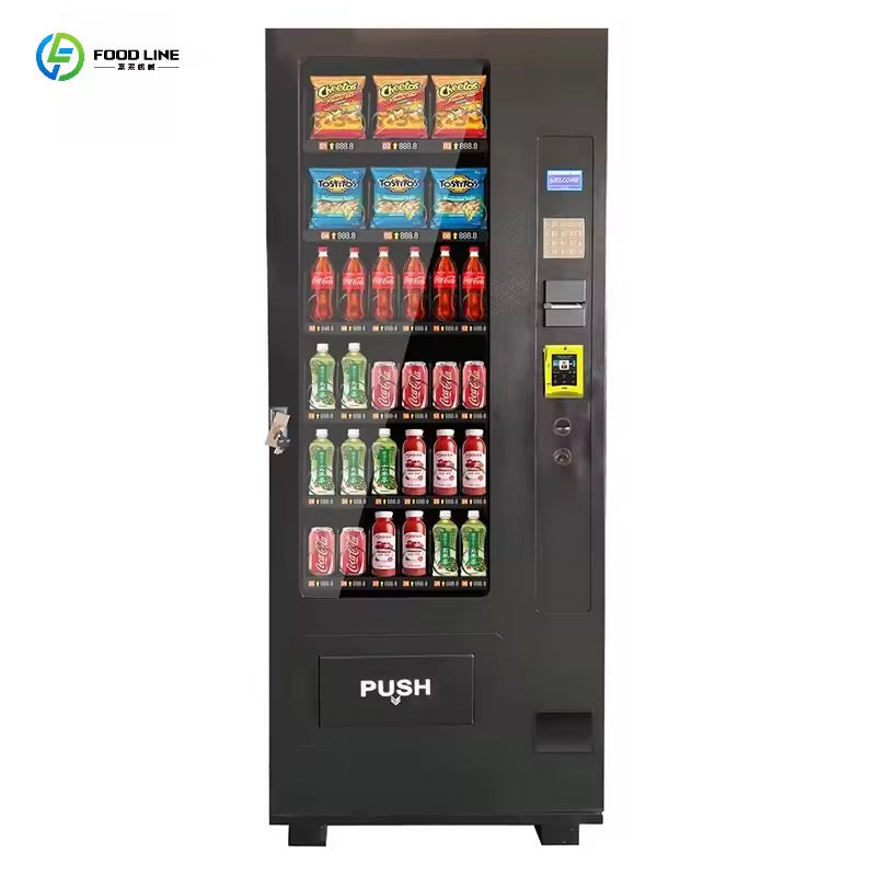 Customized 36 Selections Drinks Snacks Beverage Business Vending Machine For Sale