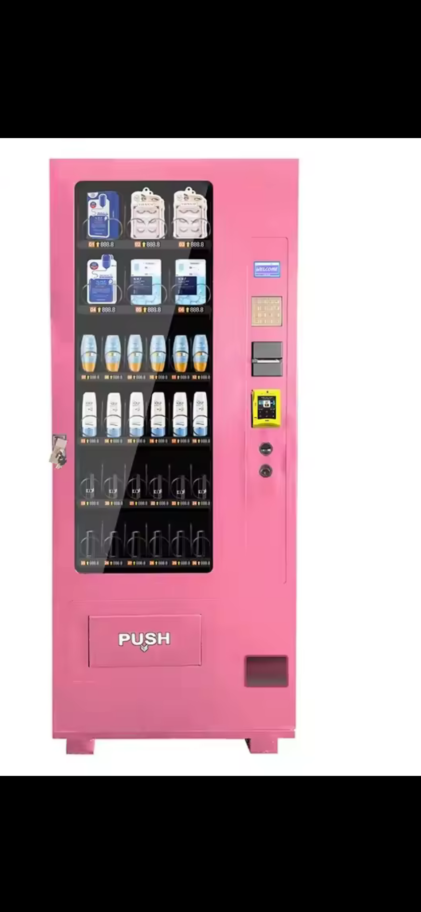 Customized 36 Selections Drinks Snacks Beverage Business Vending Machine For Sale